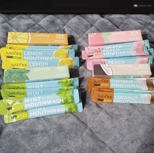 NEW Sadoer Mouthwash & Duotian Mouth Spray Variety Pack Coconut Lemon Peach Mint